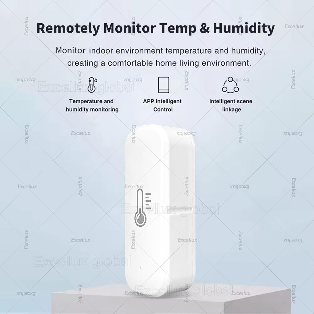 EWelink Zigbee Temperature And Humidity Sensor Indoor Thermometer Detector Monitor Smart Home Works With Alexa Google Assistant