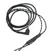 Enhanceds Sound Quality 4 Braideds Wire Cable Triple Button Mics MMCX Connectors for SE425 SE535 Headphones