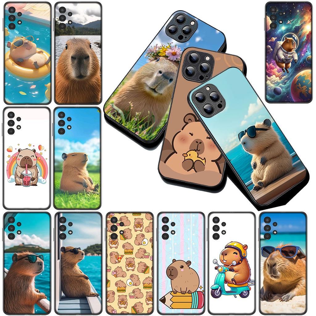 Casing for Apple iPhone 17 Pro XS Max Air 6 7 8 Plus 5 + SE 2022 SE2 16E Phone Cover Protective Case Cartoon Capybaras