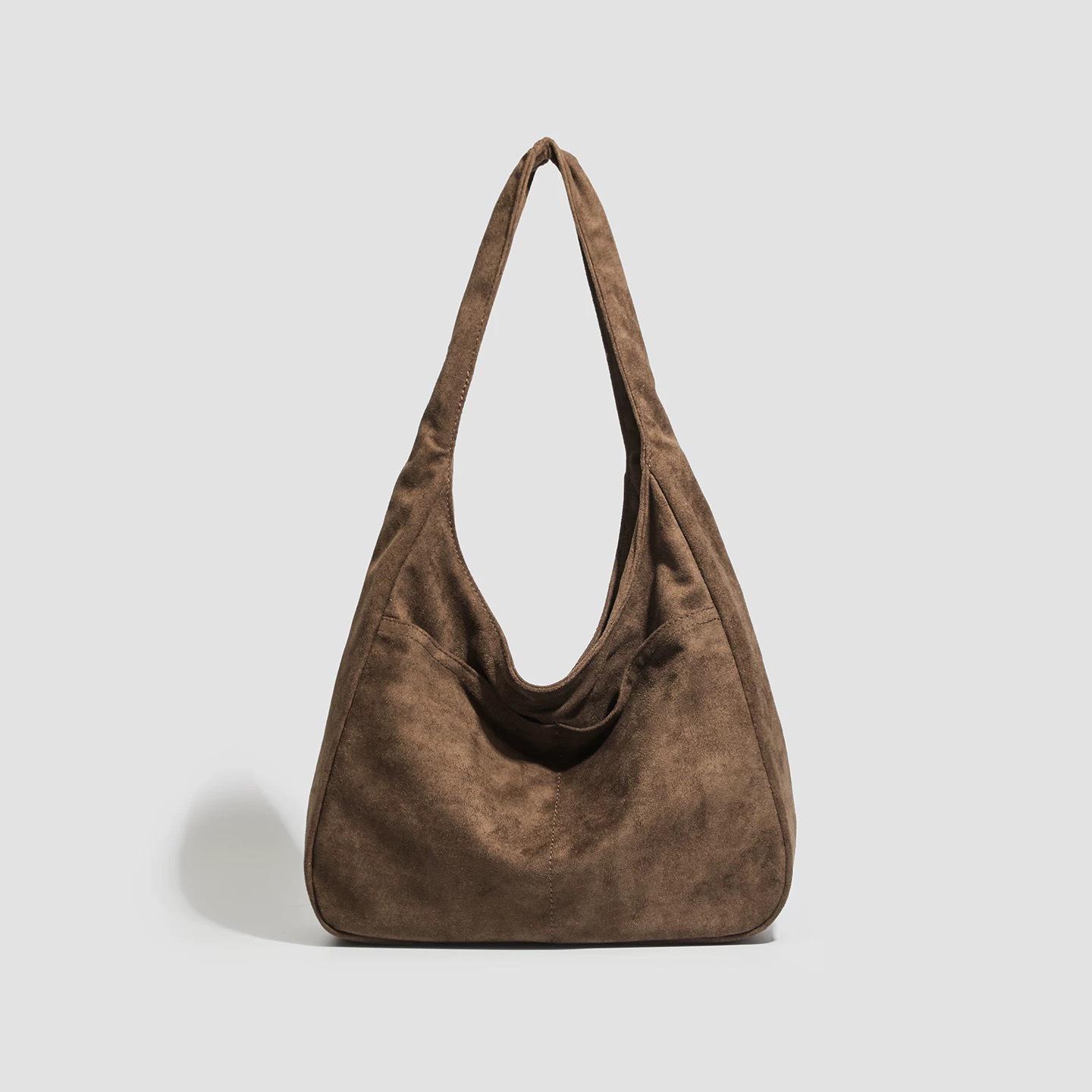 2025 Retro Women s Versatile Autumn/Winter Tote Bag - Lazy Style, Handheld or Shoulder