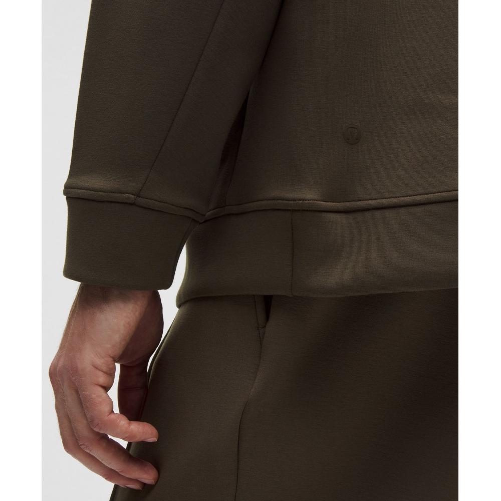 Lululemon Smooth Spacer Classic Fit Crew Olive Brown