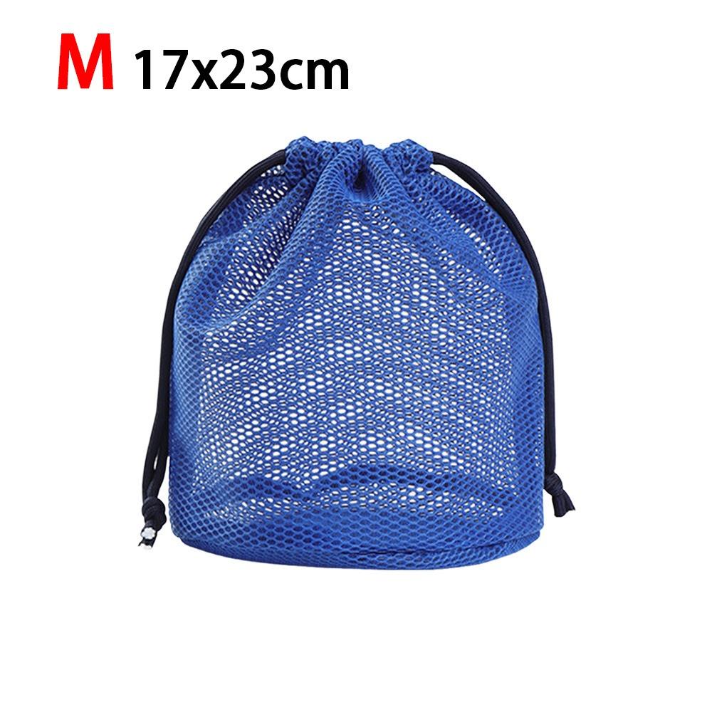 New Dopamine Color Cosmetic Bag Mesh Drawstring Storage Bag Breathable Large Capacity Lazy Toiletries Bag