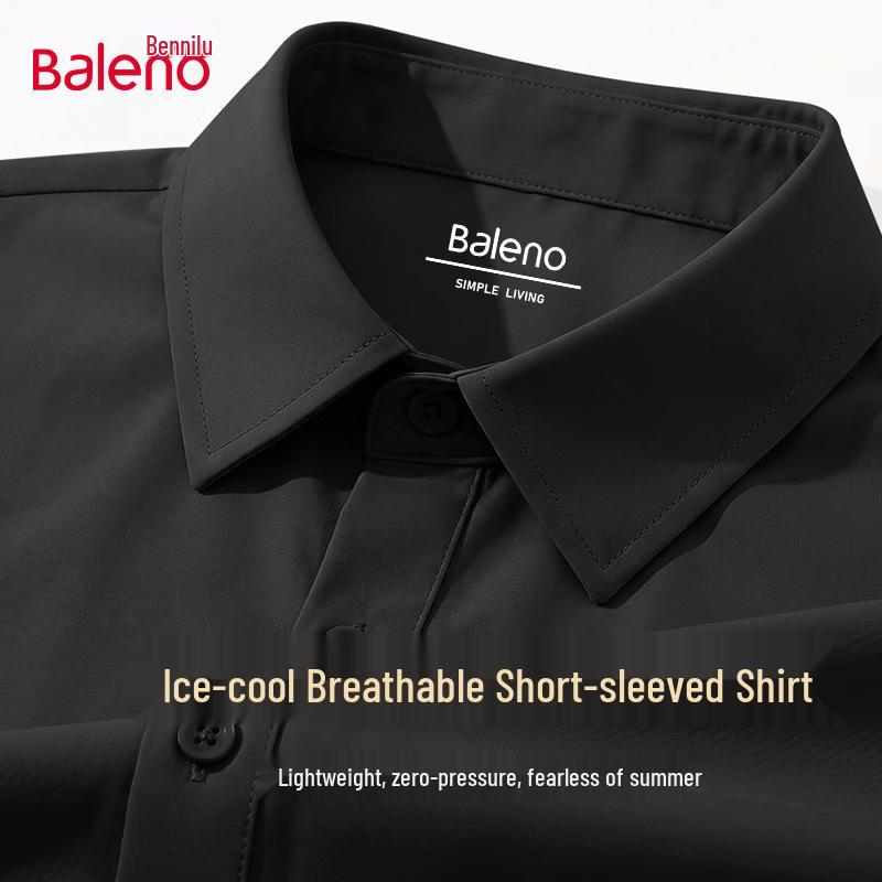 Baleno Men s Ice Silk Short-Sleeve Casual Shirt XL