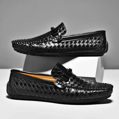 Mode Leder Herren Freizeitschuhe Atmungsaktiv Slipper Business Schuhe Hohe Qualität Slipper Leichte Fahrschuhe Zapatos Hombre