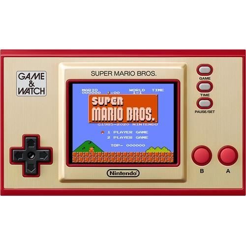 Game Console - Nintendo - Game & Watch: Super Mario Bros. - Beige/red - 1 Player - Built-in Clock