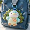 College Student Bag Accessory Peacock Plush Keychain, Cute Green Stuffed Animal Charm, Soft Fun Pendant Backpack for Women Girls, Fashionable Handbags