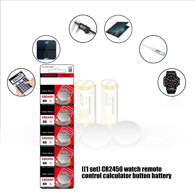 10/5Pcs CR2450 Button Cell Batteries High Performances 3V Power for Electronics Toys and Remote Controls Watches