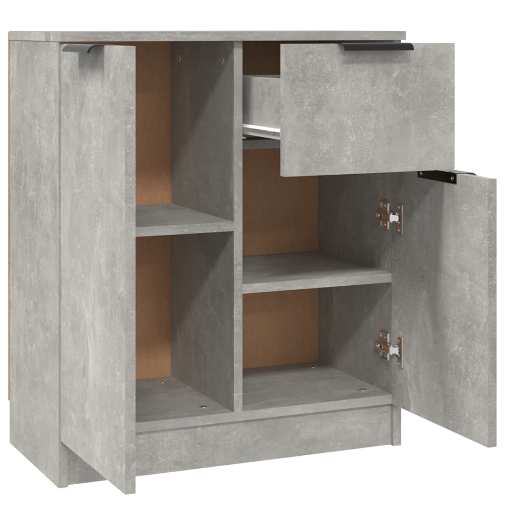 Sideboards 2 pcs. Concrete Grey 60 x 30 x 70 cm Particleboard