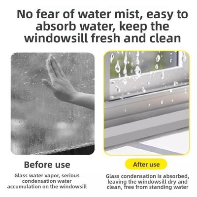New 60×4cm Window Sill Absorbent Strip Reusable Leak-proof Glass Absorbent Sponge Rainproof Window Seal Strip