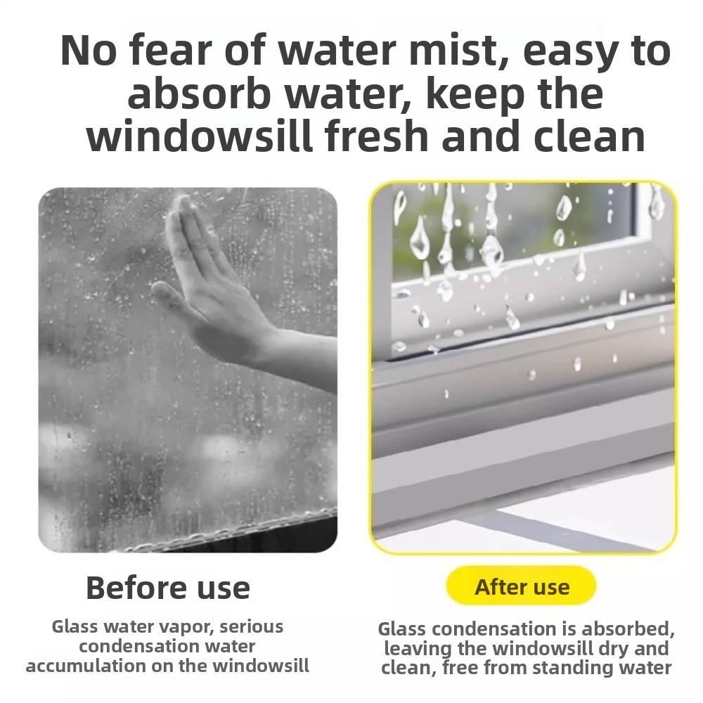 New 60×4cm Window Sill Absorbent Strip Reusable Leak-proof Glass Absorbent Sponge Rainproof Window Seal Strip