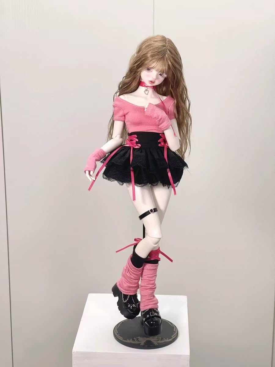 

HAMRETHYPPZ 14 16 13 BJD Ball-Jointed Doll Dress Doll Costume Doll Maid Outfit Ball-Jointed Doll Dress-Up Sweet, Cute, Charming and Elegant Pink