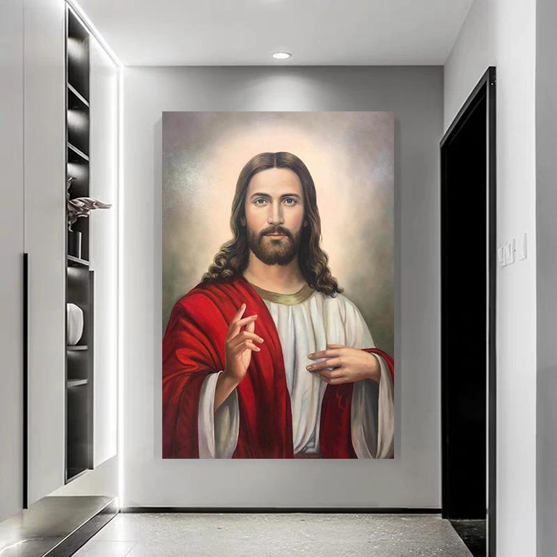 Jesus Series Canvas Posters and Prints Christian Wall Art Picture Painting for Living Room Home Decor Wall Painting Gifts