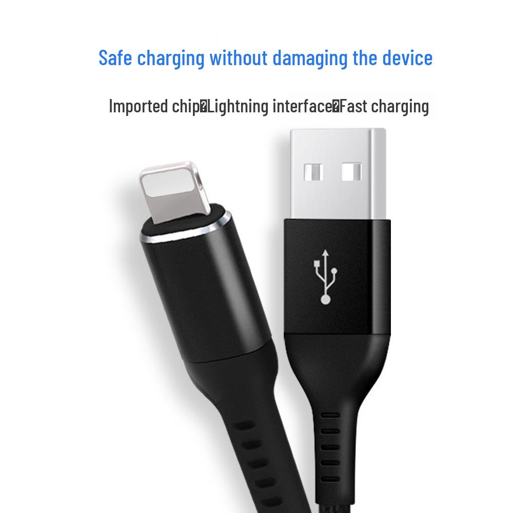 DAIRLE Apple MFi Certified Fast Charging Cable for iPhone 14/13/12 (C89 Chip) CU001 чёрный