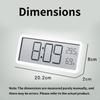 Digital LED Wall Clock With Date Temperature Humidity LCD Display Screen 12/24H Electric Alarm Clock For Bedrooms Office