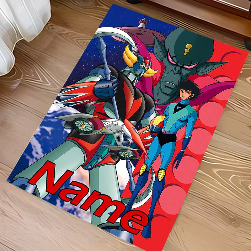 Custom personalization UFO Robo Grendizer Print Area Rug - Soft, Washable Non-Slip Indoor Mat,Living Room,Home&Office Decorative Rug