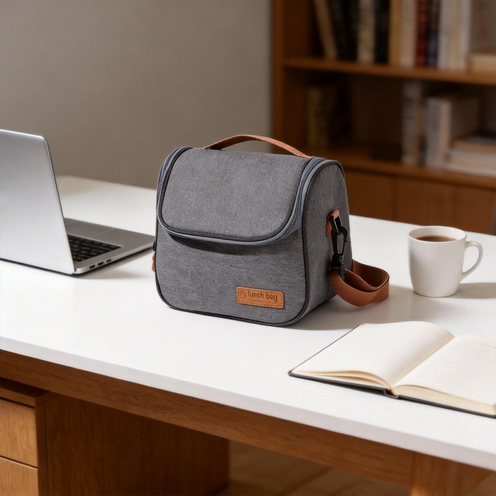 Insulated Lunch Bag With Thick Aluminum Foil For Longlasting Cold Food Storage For Office And Travel