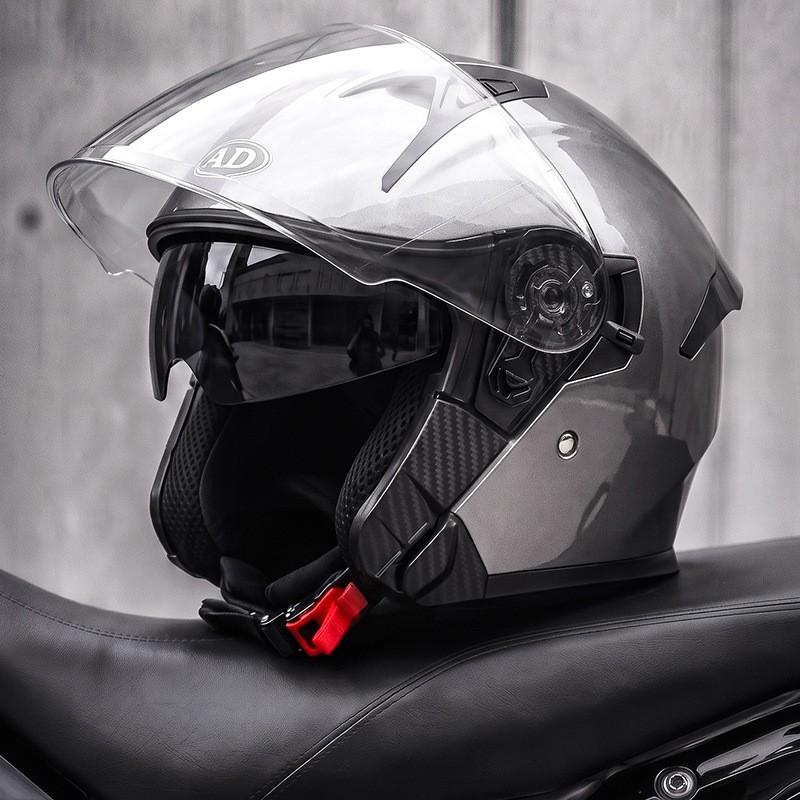 AD 3/4 Motorcycle Helmet Men Women 3C Certified Universal Season Half Electric Scooter