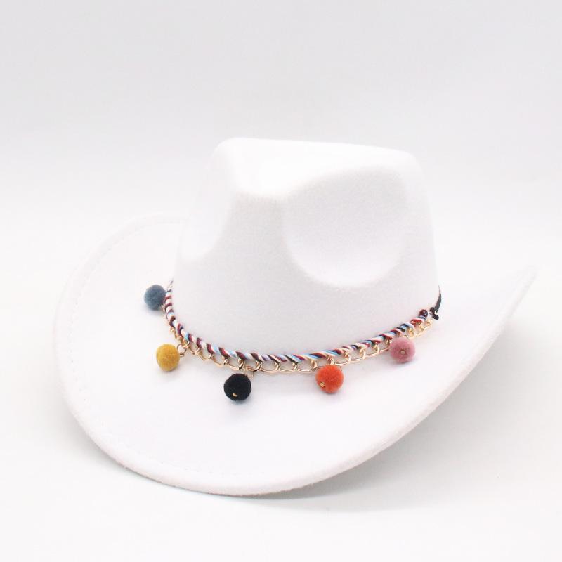 Seasonal Ethnic Style Big Edge Jazz Hat Western Cowboy Style Hat Tibetan Accessories Top Hat