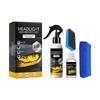 Headlight Lens Care Restoration Kit with Refurbishing Polish and Protective Liquid, Application Sponge and Cloth for Vehicle Appearance Care