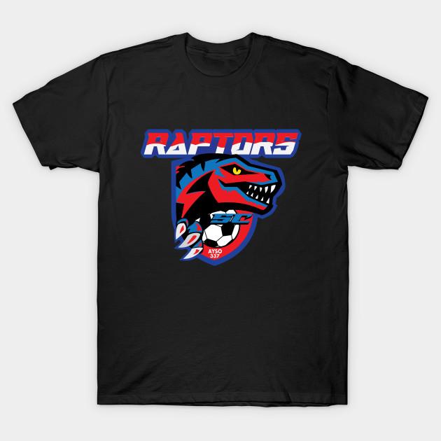 Men Black Print T-shirt Raptors Soccer No-Cut Transfer Paper Print Cotton Tshirt 4XL чёрный