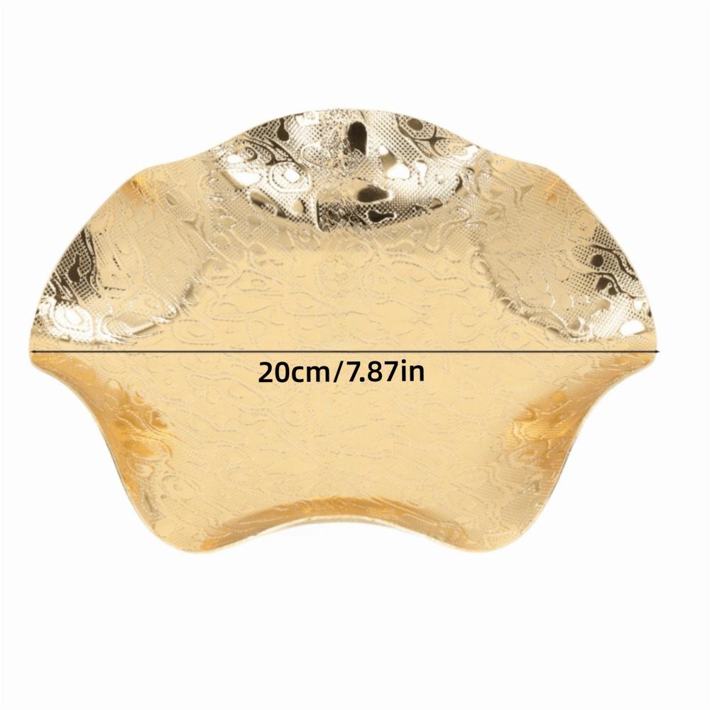 Smooth Surfaces Gold Fruit Bowl Gold Decorative Tray Fruit Bowls Fruit Basket For Kitchen