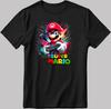Super Mario Bros. Play Game White-Black Men/Women T Shirt KA108