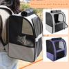 Cat Bag Portable Pet Double Shoulder Breathable Large Capacity Roller Curtain Backpack