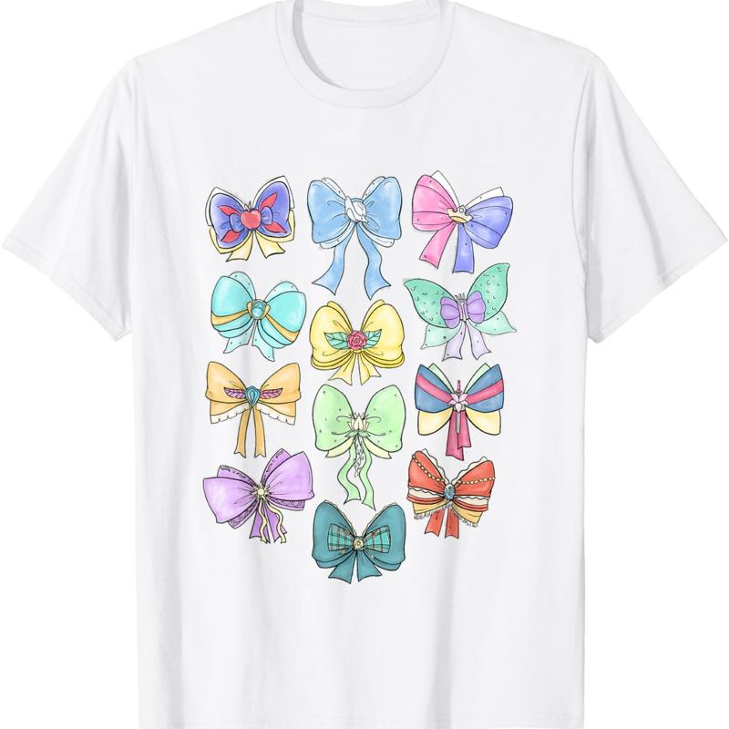 Princess Cute Ribbons And Bows Pastel Colors Logo T Shirt
