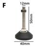 M8 M10 M12 Adjustable Leg Thread Type Adjustable Levelling Feet Swivel Base Articulating Leveling Legs Furniture Support Leg New