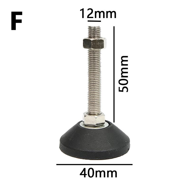 M8 M10 M12 Adjustable Leg Thread Type Adjustable Levelling Feet Swivel Base Articulating Leveling Legs Furniture Support Leg New