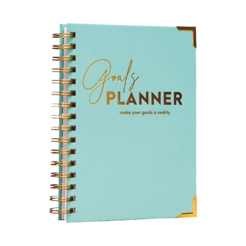 Elegant Daily Schedule Notebook With Firm Cover And Metal Corners Perfect For Work Or School