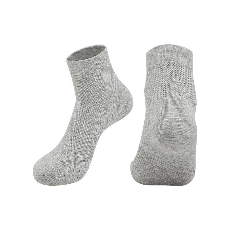 2026 Pure Cotton Socks Antibacterial Deodorant Socks Summer Men's and Women's Medium Tube Breathable Deodorant Solid Color Casual Cotton Socks