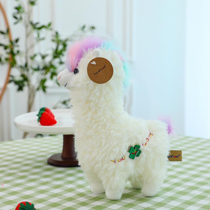 Cute alpaca doll lamb pendant plush toy grab machine doll zoo event gift
