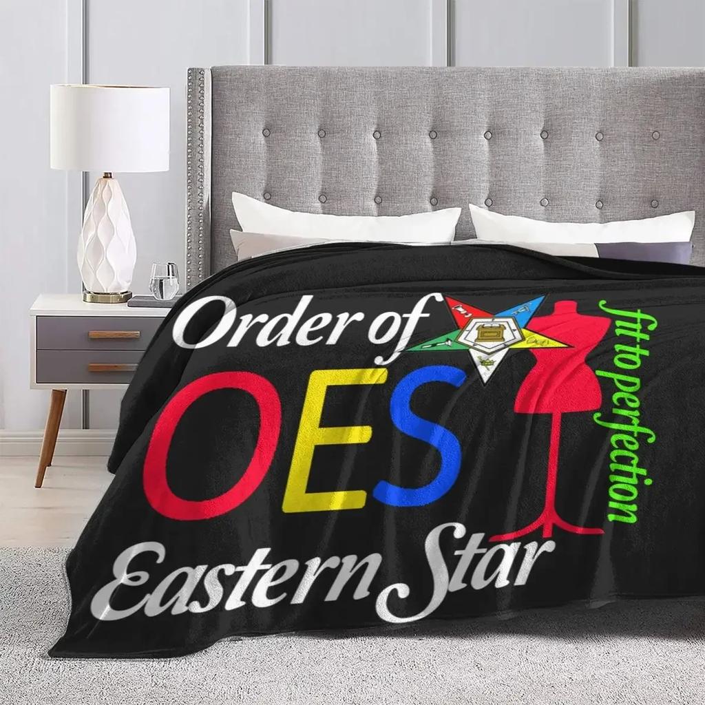 Soft Blanket Travel Oes Style Order Of The Eastern Star Bedding Throws Colorful Logo Flannel Bedspread Chair Fun Sofa Bed Cover