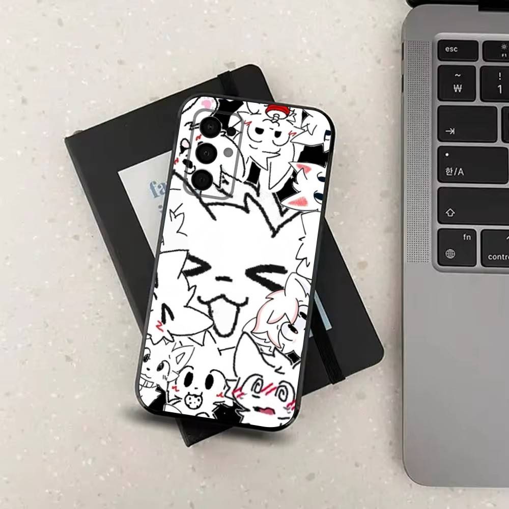 Cute B-Boykisser Furry Art Phone Case For Samsung Galaxy A13,A21s,A22,A31,A32,A52,A53,A71,A80,Soft Black Shell
