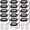 16Pcs 6 LED Car License Number Plate Light 12V for Truck SUV Van RV Trailer Waterproof Tail Light License Plate Lights Lamp