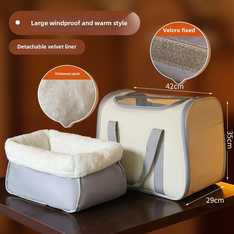 

Портативная дышащая сумка-переноска для кошек, сумка-тоут для путешествий с домашними животными для использования на открытом воздухе Handbag