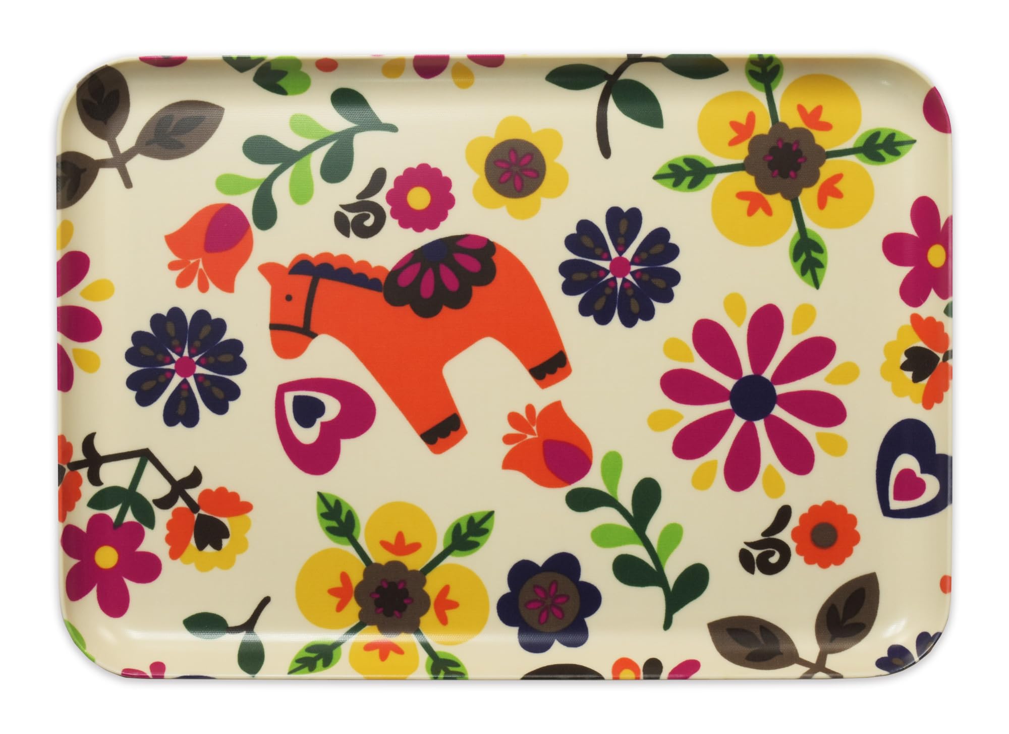 

Tatsucraft NR Lunch Tray, Medium, 33cm, Web Original Model, Nordic-style Polka Design, Non-Slip, Microwave-Safe, Tray, Stylish Plastic, Available in