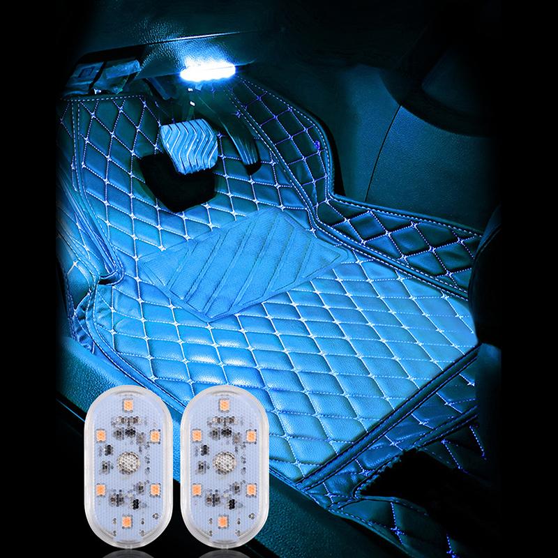 Car Led Touch Lights Wireless Interior Light Magnetic Auto Door Light Roof Ceiling Lamp Reading Lamp Usb Rechargeable 5V