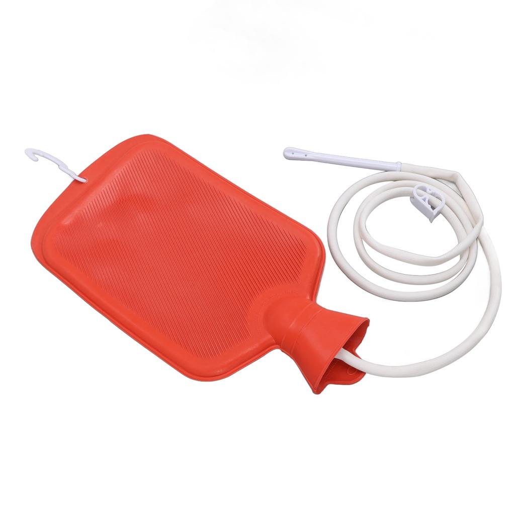 Enema Kit with 2L Enema Bag 5.0ft Long Silicone Hose Controlled Water Flows Professional Enema Bag