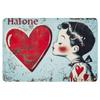 Peinture décorative métallique rétro pour la Saint-Valentin pour chambre à coucher de couples, salon, café, bar, restaurant