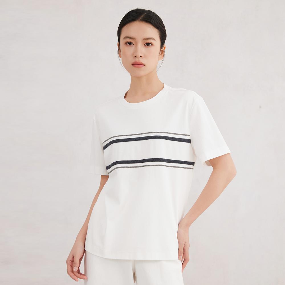 K3060X High Quality Luxury Women's Clothing  Short Sleeved Round Neck T-shirt