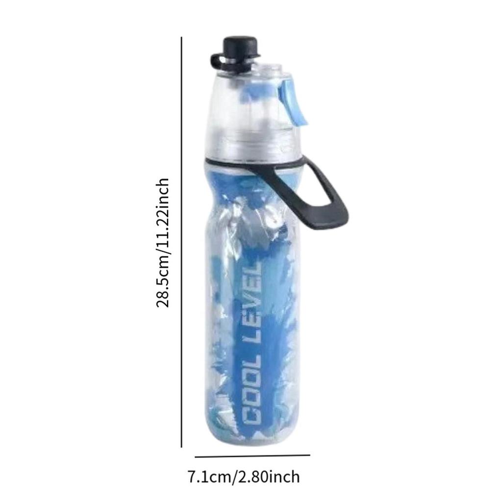 Misting Bottle 500ml 2 in 1 Mist & Sip Insulated Portable Spray Water for Outdoor Gym Soccer