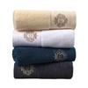 Tuqiang Extra Large Soft Embroidered Crown Towel - Solid Color for Hotel & Home Use