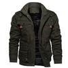 Moda Autunno Inverno Uomo Giacca Calda Militare con Patch Tattica U.S. Army in Lana Imbottita