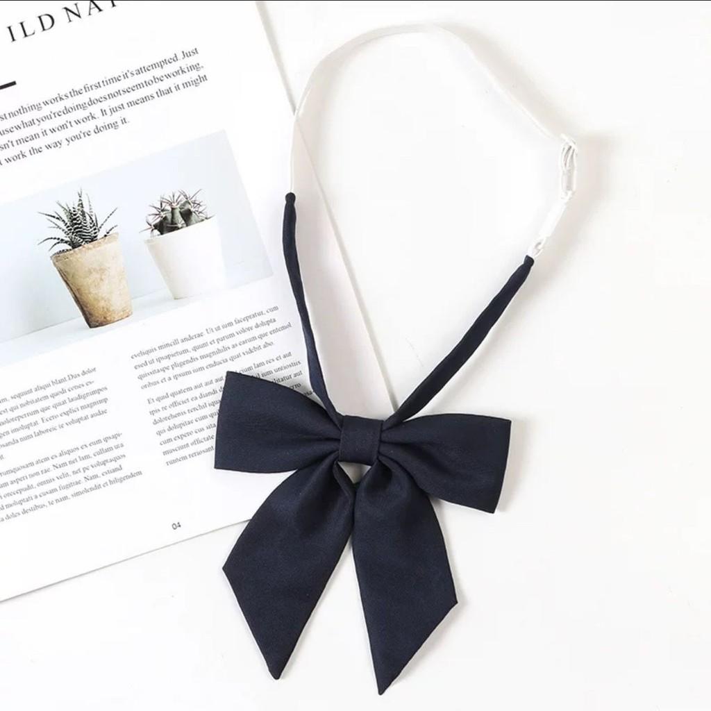 Japanese School Uniform Bow Tie For Girls Polyester Accessory With Elegant Design For Students