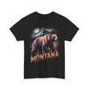 Montana Bear Grizzly T-Shirt, Nature Outdoors Tee, Unisex Heavy Cotton Shirt