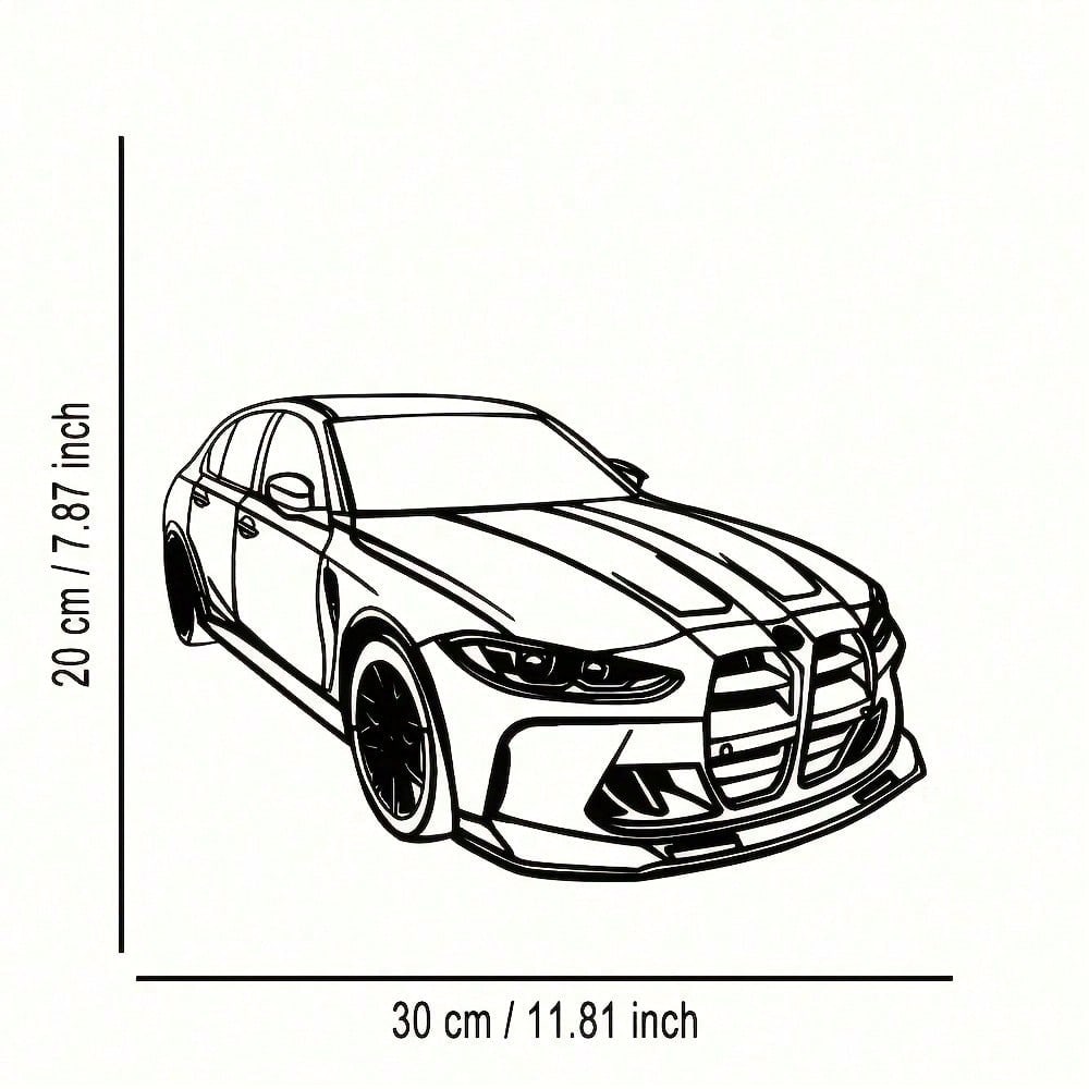 

Metal Wall Art Car Themed Decor for Home Office Commercial Spaces 20x30 разноцветный