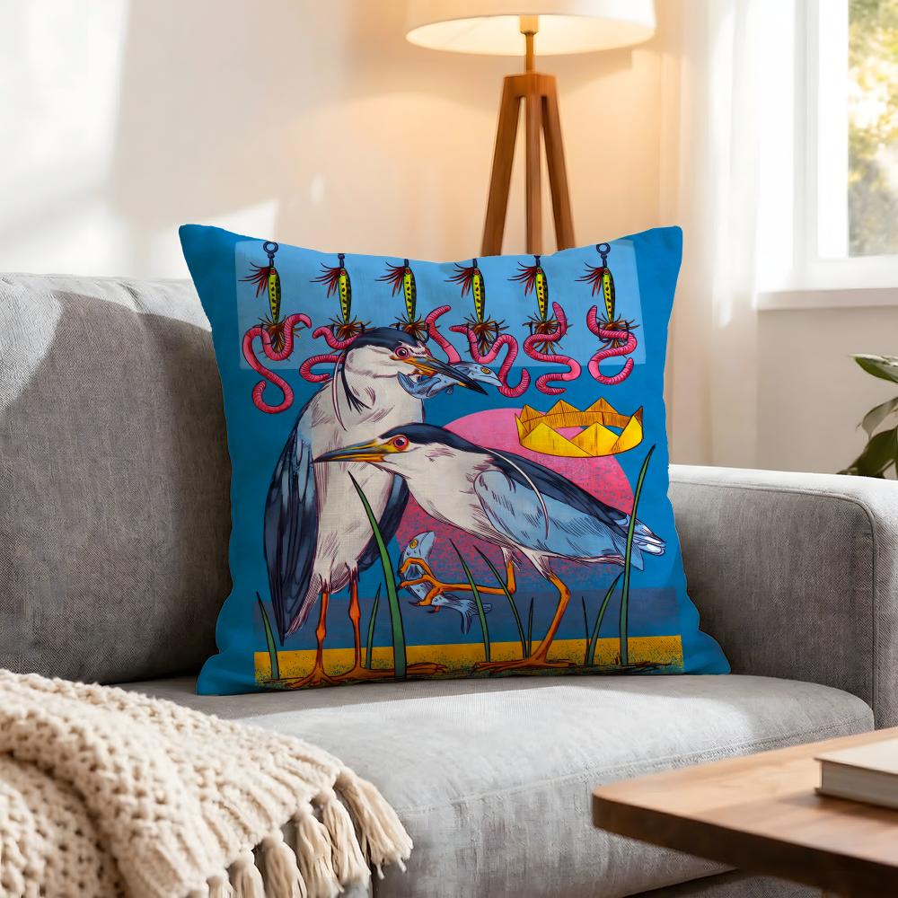 Brand Heron Preston Cushion Cover 1Pcs Decorative Covers Soft Cushion Case For Sofa Couch Decor 40X40 45X45 Pillowcases
