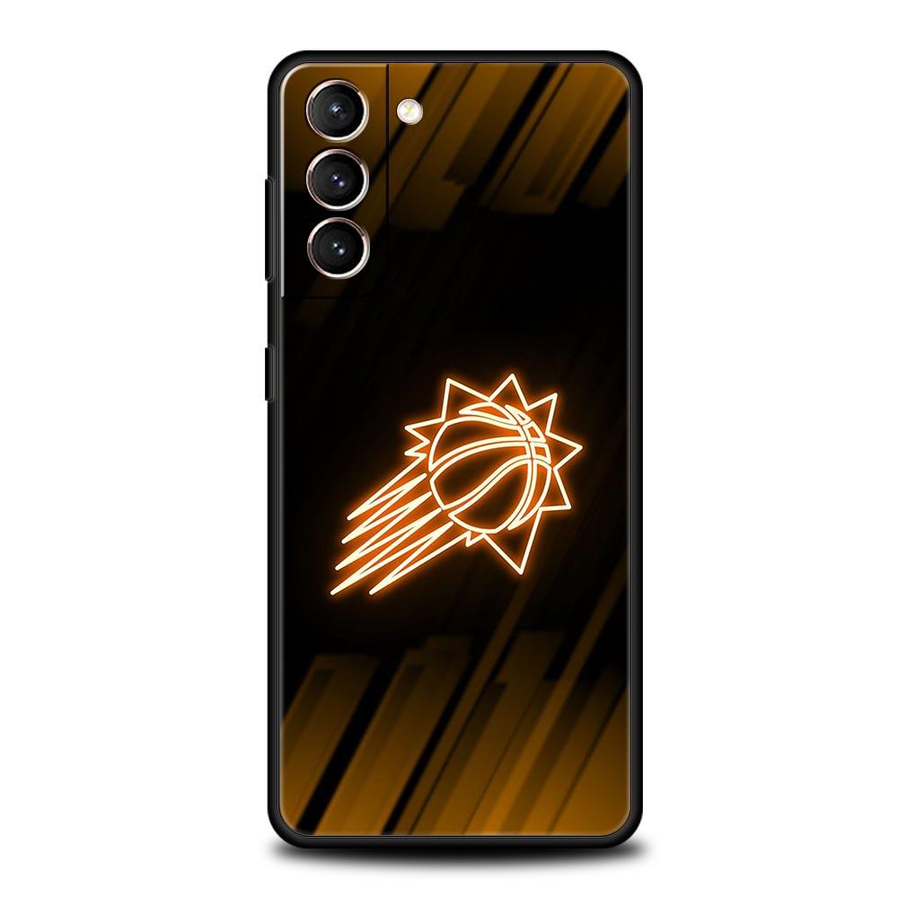 Custodia per Telefono Sportiva con Cesto da Basket Per Samsung Galaxy S25 S24 S23 FE S22 Ultra S20 S21 5G S10 Plus S10E Morbida Nera